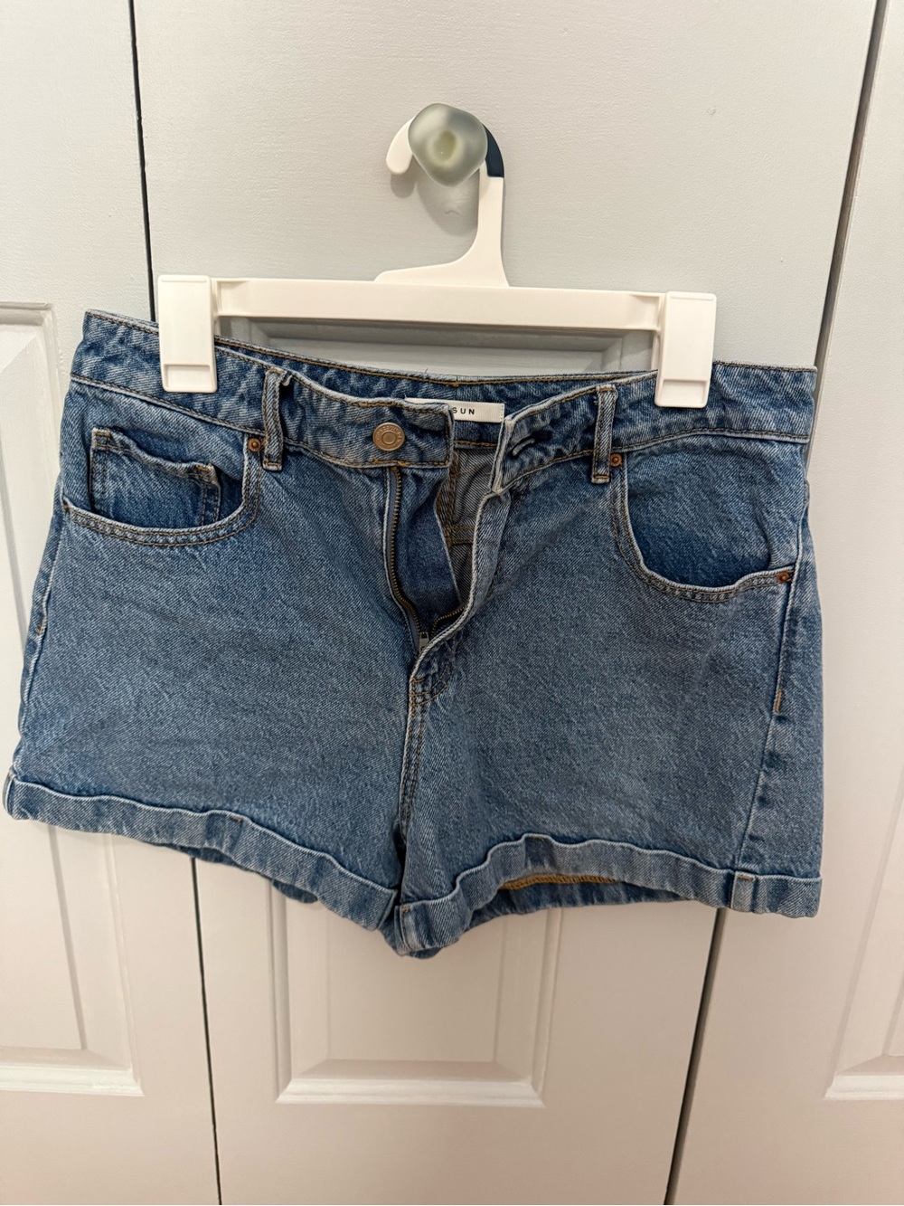 PacSun Women's Light Blue High-Rise Denim Shorts